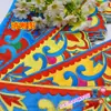 Disfraz Étnico COS Bordado Encaje Hanfu Disfraz de Escenario Tela Larga de Tira Adhesivo Bordado Encaje 4018# Flor Caliente