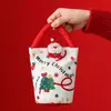 Navidad Nuevo Creativo Bolsita de Terciopelo de Manzana Portátil Bolsa de Regalo de Navidad Caja de Regalo de Manzana Nochebuena Regalos de Navidad