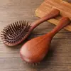 Peine de Cojín de Aire de Sándalo Peine de Bolsa de Aire Peine para Mujer Cuero Cabelludo Meridiano Hogar Cabello Liso Cabello Rizado Peine para el Cabello Peine con Logo Grabado