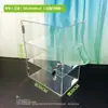 Caja de Almacenamiento Transparente para Escritorio, Vitrina de Acrílico, Buzón de Objetos Perdidos, Caja de Conveniencia, Botiquín, Estante de Almacenamiento con Cerradura