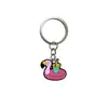 Chaveiro Criativo Rosa Desenho Animado Série Chaveiro de Borracha Macia PVC Personalizado Pingente de Bolsa Acessório Enfeite de Chave de Carro