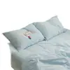 Funda de almohada de algodón puro, modelo nuevo 2025, par de fundas de almohada 100% algodón 48 cm x 74 cm, cubierta protectora aislante para núcleo de almohada individual 1