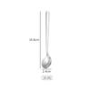 Colher de tempero de aço inoxidável 304 colher redonda pequena criativa cabo curto cabo longo colher de café colher de sal de cozinha colher colher com mão colher de presente