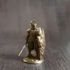 Figurillas de modelo de dragón de cobre macizo y soldado subterráneo, juguetes de cobre blanco y latón, adornos para juegos de mesa, piezas de ajedrez para colección