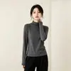 Nova Blusa Térmica de Microfleece Meia-Gola Outono/Inverno para Mulheres, Roupa Íntima Modeladora, Manga Longa Amiga da Pele, Top com Sensação de Alta Qualidade