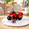 Juguete de Motocicleta Creativo para Niños, Modelo de Motocicleta Realista, Coche de Juguete de Inercia para Niños, Regalo Llavero