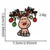 Serie Navideña Pegatinas de Tela Bordadas Dibujos Animados Muñeco de Nieve Alce Parches Decorativos Accesorios para Ropa Bordado por Computadora Stock Disponible Venta al por Mayor