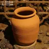 Novo vaso de flores secas estilo Zen chinês, vaso rústico de cerâmica para arranjos florais, decoração vintage para sala de estar, vaso de terracota estilo antigo para suculentas