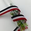 Em estoque fita de seda tricotada dourada e prateada 1,2 cm de largura fita colorida 1 cm de largura fita colorida para decoração DIY