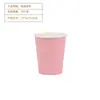 Platos de papel, vasos de papel, servilletas de papel de color liso con encaje, estilo minimalista transfronterizo, vajilla para fiestas, suministros para fiestas de cumpleaños en stock
