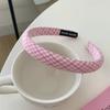 Barbie Pink Coreia do Sul primavera e verão morango pó esponja headband fresco doce branco alto Skull top Net headband vermelho para as mulheres