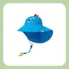 Sombrero protector solar para niños, sombrero de verano anti-UV para niños, sombrero de pescador transpirable de ala grande para niñas, sombrero de sol fino
