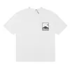2025 Verão Masculino Rhude High Street Estampado Respirável Manga Curta Marca de Moda Camiseta de Manga Curta Pulôver Verão