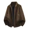 Chamarra M-8XL de talla grande, corte holgado, cuello alto, diseño de corte tridimensional que disimula la grasa corporal y te hace lucir más delgado, casual y versátil, a la moda para hombres