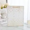 Embalagem com Padrão de Hot Stamping Anos Dourados Sacola de Presente Cor Escura Sensação de Alto Padrão Sacola de Lembrança Bolsa de Papel Tote Minimalista para Negócios