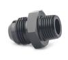 Adaptador reto AN3/AN4/AN6/AN8/AN10/AN12 macho para conector NPT Preto 2 pack