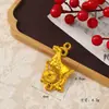 2027 Novo Plated a Ouro Plástico Zodíaco 3D Moeda de Cobre Ovelha Acessório Decoração Pequeno Pingente Decoração Pequena Ovelha Dourada da Sorte Item de Ano Novo