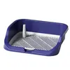 Inodoro para perros de tamaño pequeño y mediano, bandeja de orina de punto fijo, caja de arena anti-derrames, almohadilla de orina, bandeja especial, accesorios para mascotas