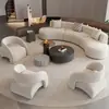 Juego de sofá y mesa de centro para lobby de hotel, área de negociación y descanso para oficina de ventas, área de recepción de salón de belleza, escritorio de recepción de esquina con diseño curvo