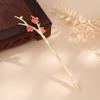 Celebridade on-line ins novo estilo flor hairpin sentido de alta qualidade das mulheres hairpin design moderno hairpin estilo antigo chinês ameixa hairpin