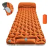 Colchonete inflável automático para camping ao ar livre, colchonete portátil à prova de umidade com pedal de pé, isolante térmico de TPU espessado, colchonete de piquenique dobrável para uma pessoa
