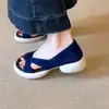 Sandalias Gruesas de Moda para Mujer Primavera/Verano 2026, Cómodas y Hermosas, Sandalias Romanas Retro para Comercio Transfronterizo