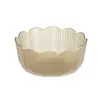 Design Floral de Luxo Leve Prato de Frutas para Uso Doméstico Sala de Estar com Borda Dourada, Alto Valor Estético, Grande Capacidade, Tigela de Salada de Plástico para Lanches e Doces, Atacado
