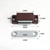 Cierre magnético de plástico PP para muebles, clip magnético para gabinete, cerradura de cajón, fuerte succión magnética, pestillo de puerta de gabinete, pestillo de puerta, fabricante de herrajes