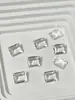 K9 Cristais de Alta Qualidade Decorações para Nail Art Atacado Açúcar de Gelo Transparente 8X10mm Cristal Retangular Ângulo Reto Decorações de Unha Usáveis