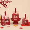 Caja de Dulces de Boda Cartón Portátil de Dulces Chinos Caja de Regalo de Acompañamiento para Boda Compromiso Bolsa de Dulces con Sentido Avanzado Venta al por Mayor