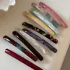 Grampo de Cabelo Fino de Acetato Presilha Lateral Simples Versátil Suave Grampo para Rabo de Cavalo Presilha de Mola Acessório de Cabelo Novo Estilo
