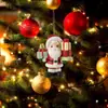 Cruzamento de Fronteiras Novo Produto Natal Velho Sem Rosto Presente Árvore de Natal da Floresta Acrílico Plano Espelho Retrovisor de Carro Pingente