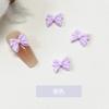 Joyas para uñas con lazo de color sólido, venta al por mayor, textura mate, versátiles, tridimensionales, pequeñas joyas para uñas con lazo de diamante