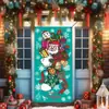 Qzbmt041-052 Amazon Natal Largura da Porta Papai Noel Boneco de Neve Decoração de Atmosfera Pano Pendurado Cortina de Porta Transfronteiriço