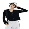 Ropa de Protección Solar de Nuevo Estilo, Ropa de Yoga, Chaqueta Cardigan con Cremallera Deportiva para Correr y Fitness para Mujer, Ropa de Protección Solar Anti-UV
