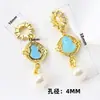 Colgante de Borla de Calabaza con Zirconia Imitación de Cristal Micro-Pavimentado de Cobre Accesorios para Joyería DIY Mariposa Pulsera Collar Accesorios con Cuentas