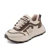 Zapatillas de Running de Suela Gruesa para Mujer 2026 Primavera Nueva Moda Estilo Callejero con Cordones Zapatos Casuales Zapatos Deportivos Versátiles para Mujer Am1097