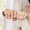 Anillo original de pareja de la suerte para estudiantes de ballena, diseño de nicho, anillo de hoja de ginkgo de ballena, anillo creativo de esmalte microincrustado para mujer