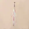 Haste de Brinquedo para Gato com Cabeça de Reposição, Brinquedo para Gato com Sino e Pena, Gadget de Haste para Gato para Autoentretenimento e Alívio do Tédio, Haste Longa de Fio de Aço Resistente à Mordida para Interação