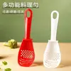 Colher Multifuncional de Cozinha para Casa, Escorredor, Colher de Arroz para Panela de Arroz, Amassador de Batata e Alho, Moedor de Comida de Bebê