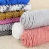 Bufanda de Algodón Ai Xiu Lover Hilo Grueso de Lana Hilo de Palo Algodón Leche Seda Algodón Coreano Bufanda para Hombres y Mujeres