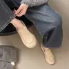 Mocasines Retro Melard Forrados de Lana para Mujer, Zapatos Birkenstock Slip-On para Otoño e Invierno, Suela Suave, Zapatos Cálidos para el Trabajo