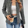 Cardigã Feminino Slim Fit Outono 2026, Blazer Chique para o Escritório, Estilo Elegante para o Dia a Dia
