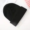 Chapéus de lã feitos sob medida para outono e inverno transfronteiriços, unissex, modernos e quentes, gorros de tricô simples e versáteis