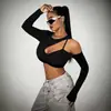Ropa Popular Europea y Americana Transfronteriza para Mujer 2026 Tops Estilo Corto Diseño de Manga Larga Hip-Hop 2026 Nueva Tendencia Transfronteriza Palabras Clave