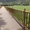 Cerca de Guarda-corpo de Bambu Artificial Aço Inoxidável Projeto Rural Novo Guarda-corpo de Pátio Guarda-corpo de Ponto Turístico Recinto de Ponto Turístico