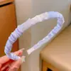 Diadema dulce a cuadros de dopamina para mujer, fresca y casual para el uso diario, diadema de corona alta para maquillaje y lavado de cara, accesorio para el cabello