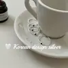 Joia nova, cool e elegante estilo ins coreano, anel torcido de zircônia azul em prata de lei S925, design simples e estiloso