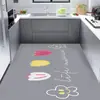 Alfombrillas para el suelo de la cocina son antideslizantes, a prueba de aceite y resistentes a la suciedad, el lodo de diatomeas absorbe el agua, alfombras de suelo lavables y limpiables con paño, alfombrillas domésticas simples para todo el suelo