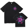 2025 Nueva Camiseta de Manga Corta con Cuello Redondo y Estampado de Anime para Mujer Dropshipping